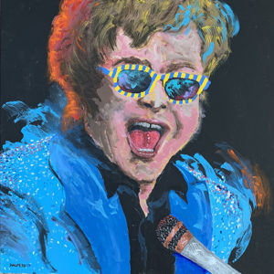 ROCKETMAN, ELTON JOHN (30” x30”)