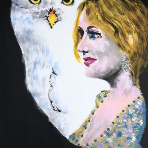 J. K.ROWLING & HEDWIG (36”x24”)