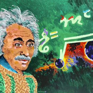 E=MC2: ALBERT EINSTEIN (30”x40”)