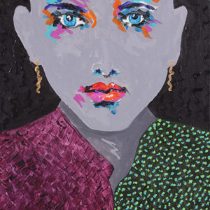 GOLD EARRINGS (20”x16”)