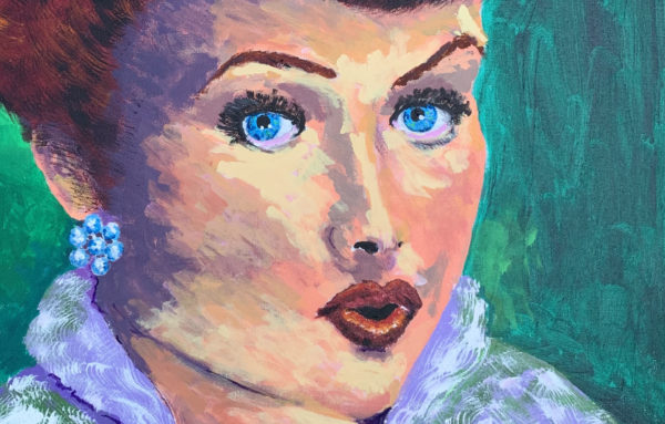 I LOVE LUCY, LUCILLE BALL (30”x30”)