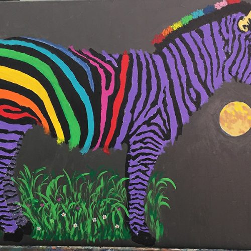 neon zebra